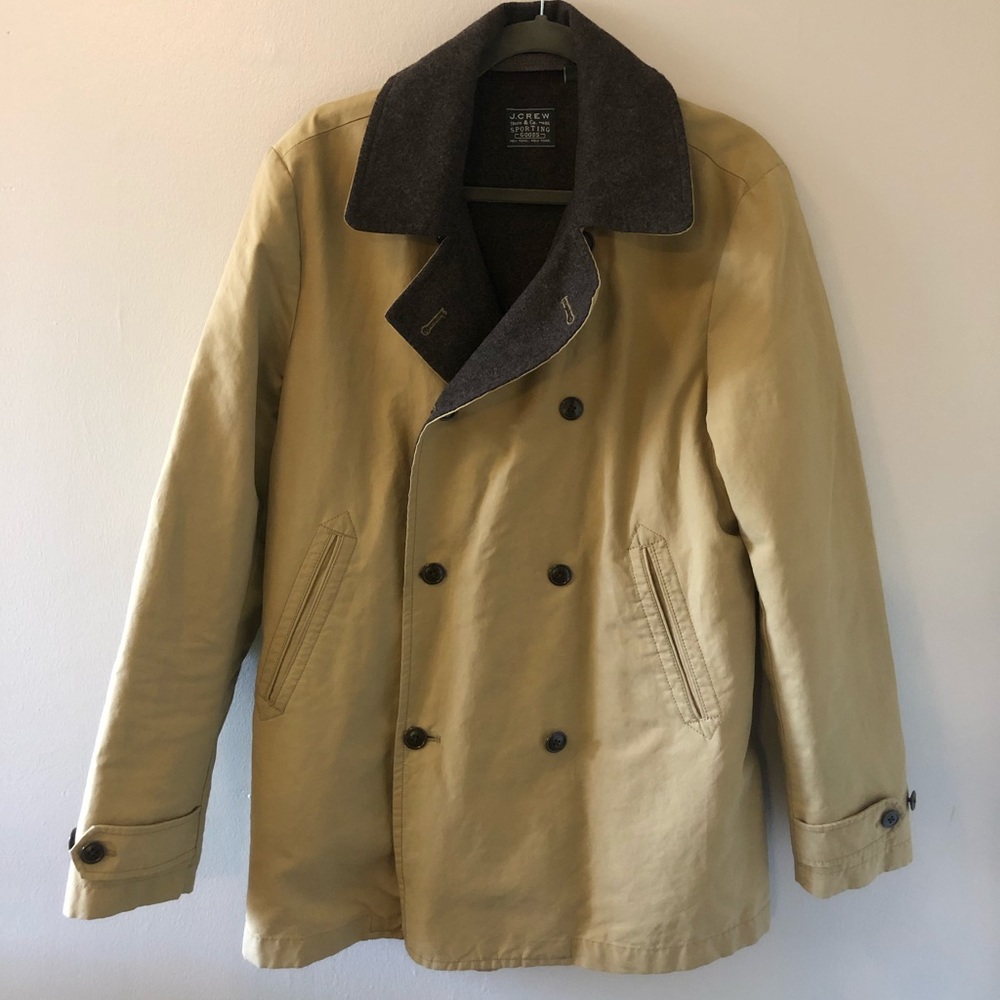 J. Crew Waxed Hunting Jacket Pea Coat